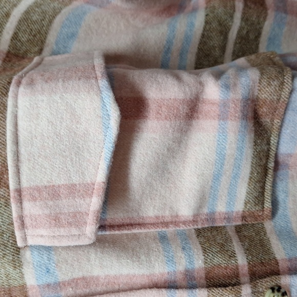 NEW! Barbie Graphic Shacket (Shirt & Jacket) - Pink Plaid - Women's Plus Size - Picture 4 of 11